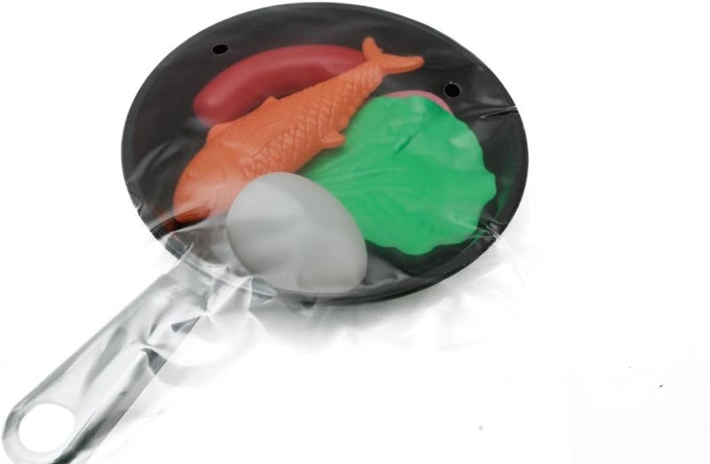Daiso Frying Pan Set with Fish and Vegetables - Image 3